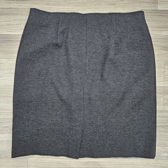 J. Jill Womens Gray Stretch Knee Length Pencil Skirt Medium Pull On - Picture 6 of 6